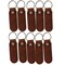 2 Sided Leather Key Chains 10 Pack-Customize it for Promotional Gifts, Fundraising, Events, Wedding - Engrave on Both Sides